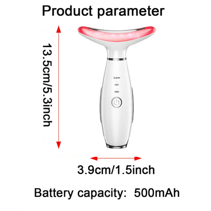 Revitalize Your Skin with the 3-Color LED Facial Massager - Ultimate Beauty Neck Instrument for Winter & Valentine's Day Gifts, Wrinkle Remover & Double Chin Solution