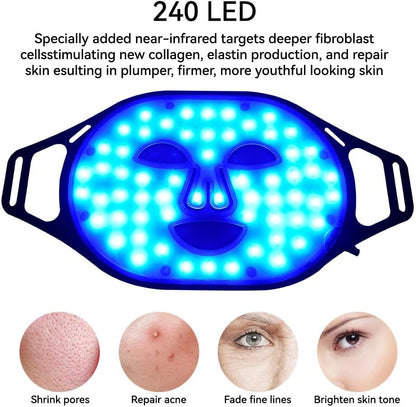 Revitalize Your Skin with the LED Face Mask: 4-Color Light Therapy for Ultimate Facial Rejuvenation