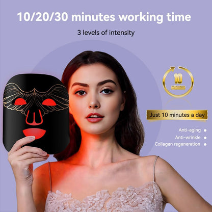 Revitalize Your Skin with the LED Face Mask: 4-Color Light Therapy for Ultimate Facial Rejuvenation